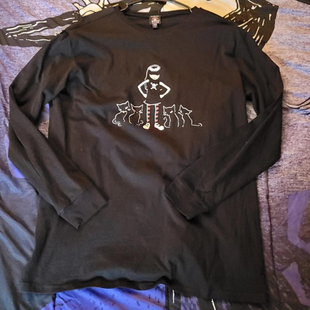 Small Emily the Strange Together Purr-ever long sleeve
